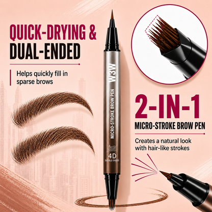 Waterproof Dual-Ended Eyebrow Pencil
