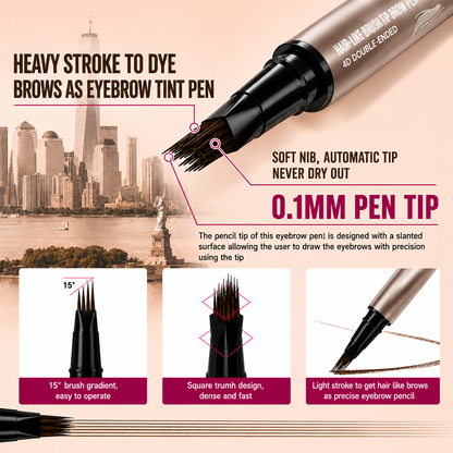 Waterproof Dual-Ended Eyebrow Pencil