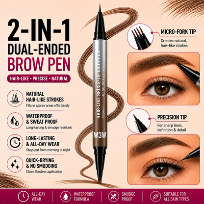 Waterproof Dual-Ended Eyebrow Pencil