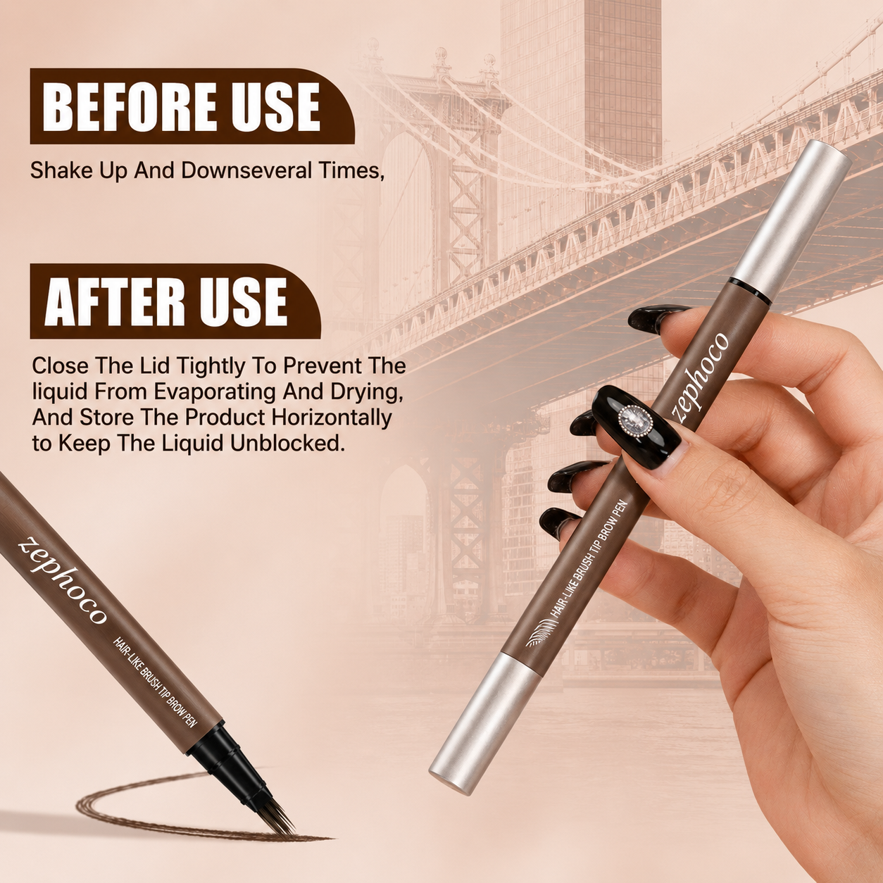 4D Double Ended Eyebrow Precision Pencil